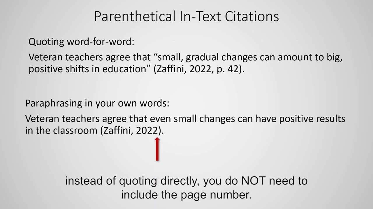 How to Do Citations