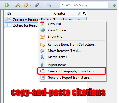 How to See If All Citations are in Zotero Library